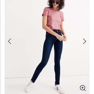 Madewell dark wash 9 inch high rise jeans